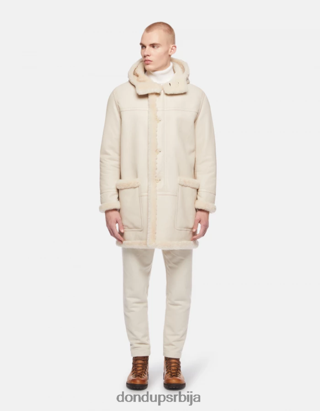 једнострука парка од стриже мушкарци 662008920 бурро DONDUP Одећа