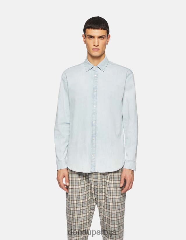 тексас кошуља нормалног кроја мушкарци 662008862 Плави DONDUP Одећа