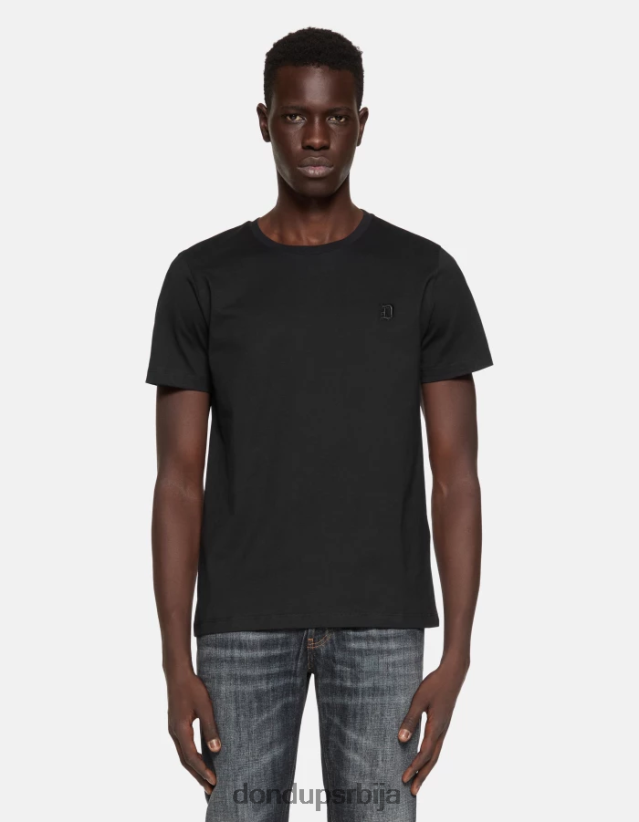мајица од обичног дреса мушкарци 662008796 црн DONDUP Одећа