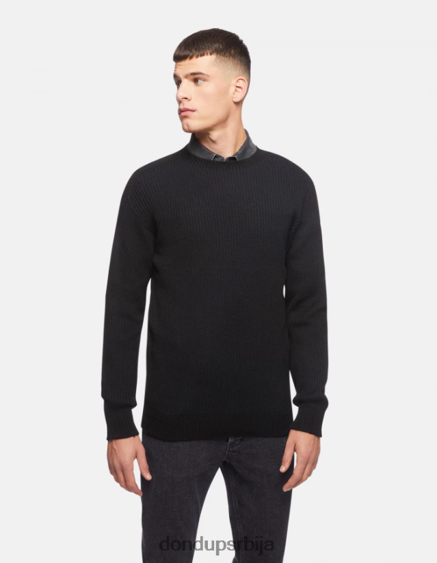 џемпер од мешавине вуне са округлим изрезом мушкарци 662008876 Морнарско плаво DONDUP Одећа џемпер од мешавине вуне са округлим изрезом мушкарци 662008876 Морнарско плаво DONDUP Одећа