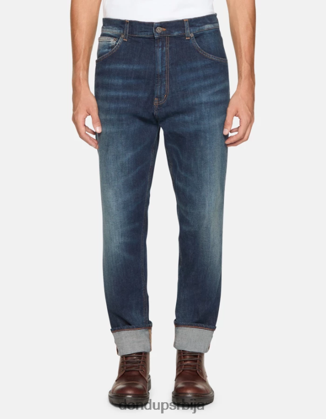 пацо фармерке слободног кроја од растезљивог тексаса мушкарци 662008571 Плави DONDUP Одећа