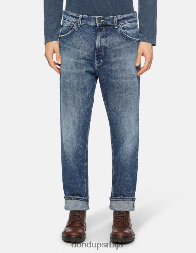 пацо фармерке слободног кроја од растезљивог тексаса мушкарци 662008618 Плави DONDUP Одећа