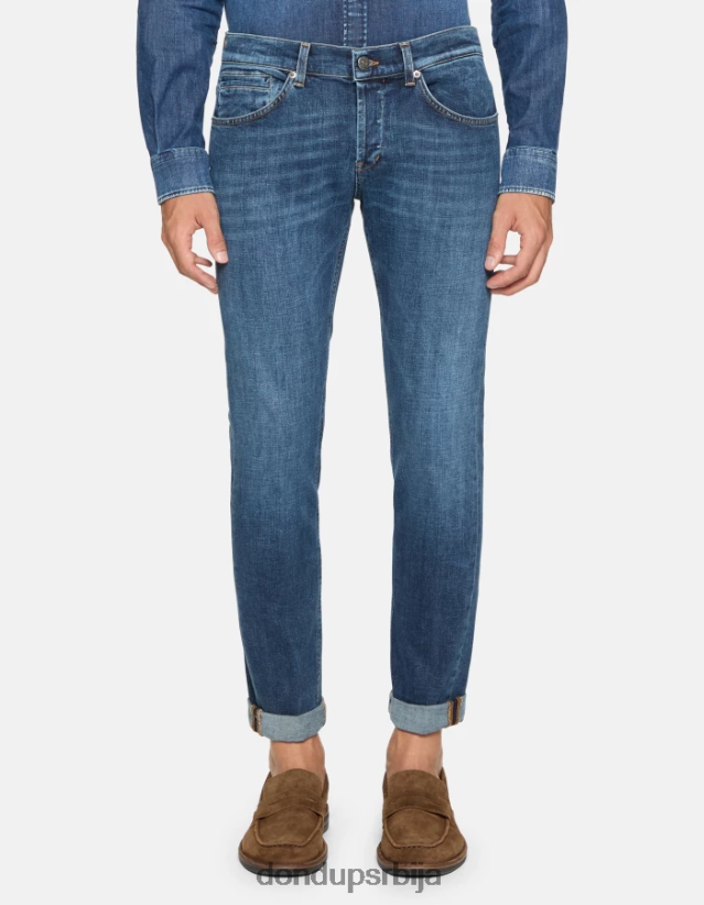 георге скинни фармерке од растезљивог тексаса мушкарци 662008556 Плави DONDUP Одећа