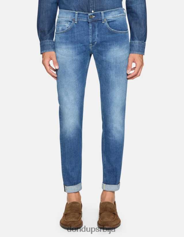 георге скинни фармерке од растезљивог тексаса мушкарци 662008573 Плави DONDUP Одећа