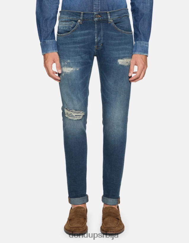 георге скинни фармерке од растезљивог тексаса мушкарци 662008594 Плави DONDUP Одећа
