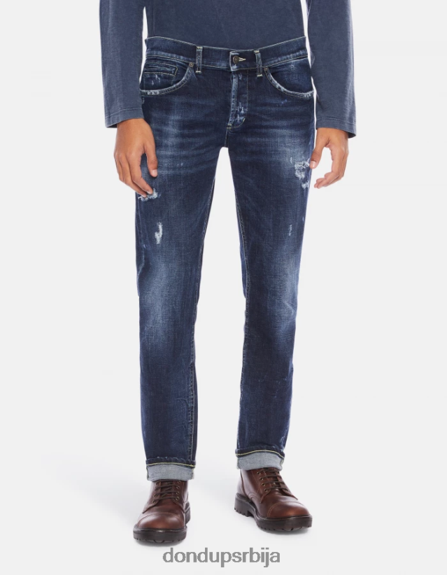 георге скинни фармерке од растезљивог тексаса мушкарци 662008661 Плави DONDUP Одећа