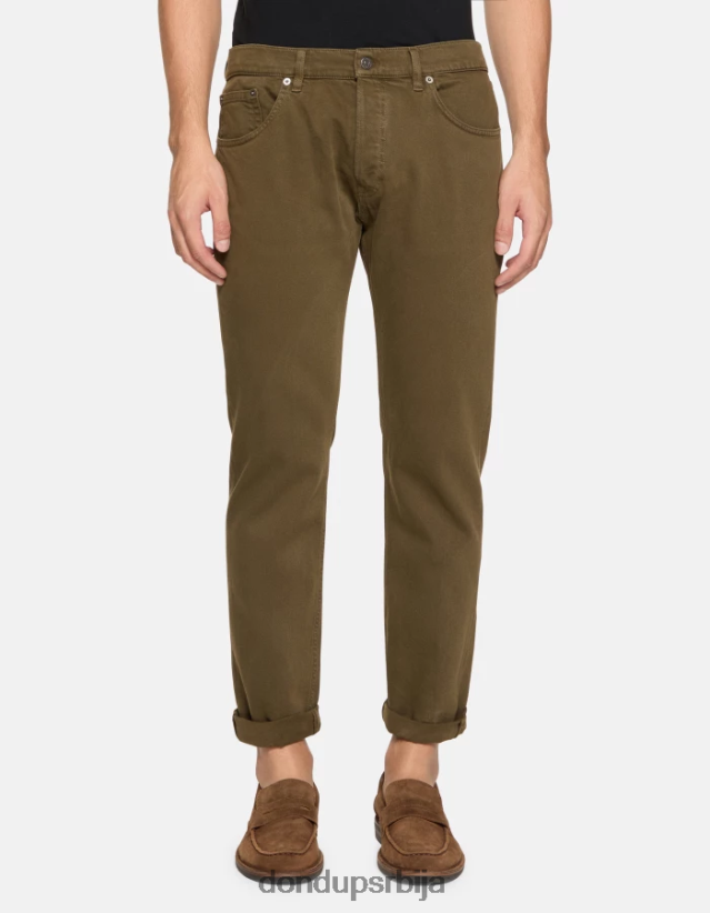 ицон фармерке регуларног кроја од растезљивог тексаса мушкарци 662008583 Војничко зелена DONDUP Одећа ицон фармерке регуларног кроја од растезљивог тексаса мушкарци 662008583 Војничко зелена DONDUP Одећа