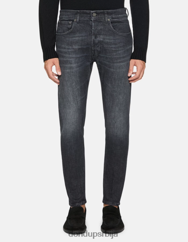 фармерке диан шаргарепе од растегљивог тексаса мушкарци 662008555 црн DONDUP Одећа