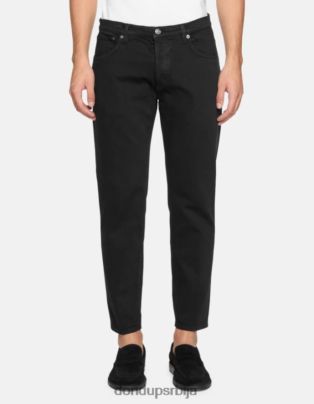 Бригхтон фармерке у облику шаргарепе од растезљивог тексаса мушкарци 662008588 црн DONDUP Одећа