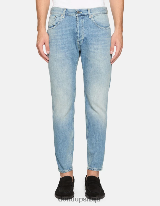 Диан фармерке у облику шаргарепе од тврдог тексаса мушкарци 662008612 Плави DONDUP Одећа