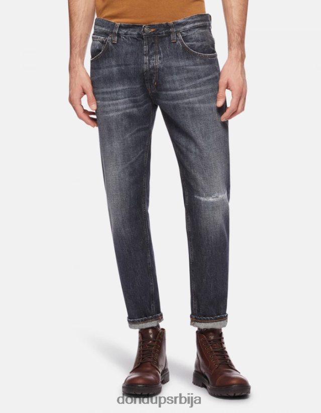 чврсте фармерке од џинса у облику шаргарепе мушкарци 662008657 Плави DONDUP Одећа