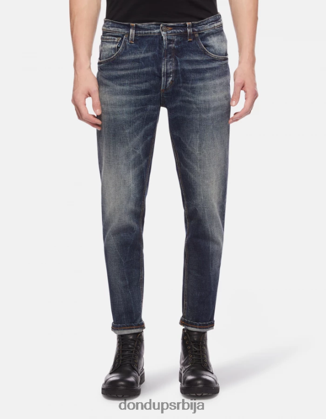 Бригхтон растезљиве фармерке од џинса у облику шаргарепе мушкарци 662008658 Плави DONDUP Одећа