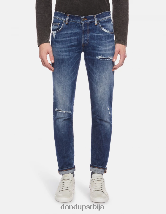 миус уске фармерке од 32 инча од растезљивог тексаса мушкарци 662008624 Плави DONDUP Одећа