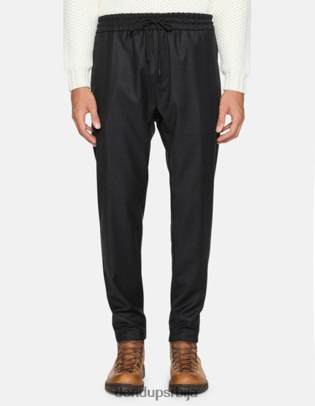 иури фланел џогери мушкарци 662008728 асфалто DONDUP Одећа