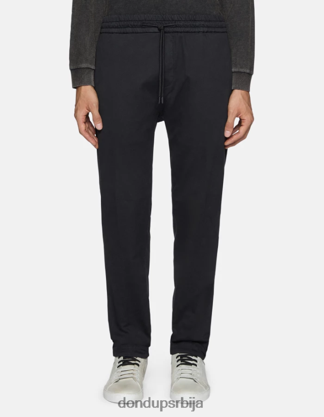дом сомотни џогери мушкарци 662008745 црн DONDUP Одећа дом сомотни џогери мушкарци 662008745 црн DONDUP Одећа