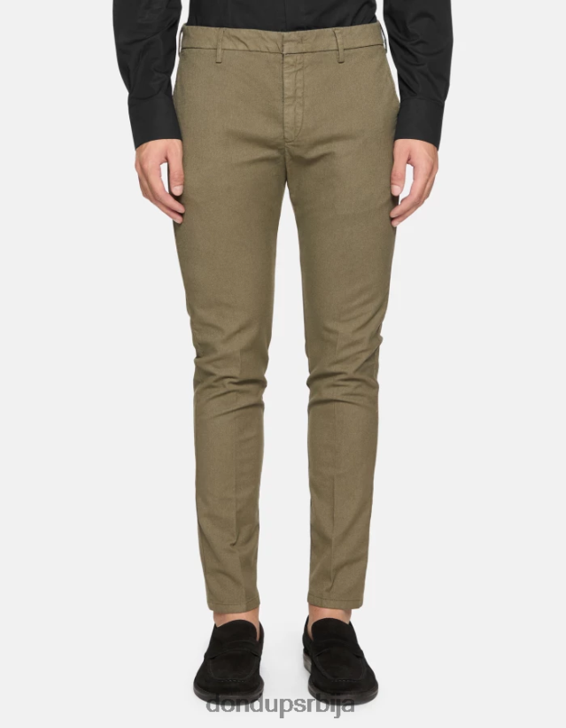 рал памучне панталоне регуларног кроја мушкарци 662008698 жалфија зелена DONDUP Одећа рал памучне панталоне регуларног кроја мушкарци 662008698 жалфија зелена DONDUP Одећа