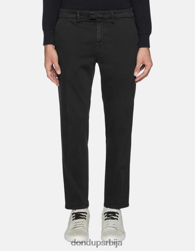 пабло сатенске панталоне регуларног кроја мушкарци 662008741 црн DONDUP Одећа пабло сатенске панталоне регуларног кроја мушкарци 662008741 црн DONDUP Одећа