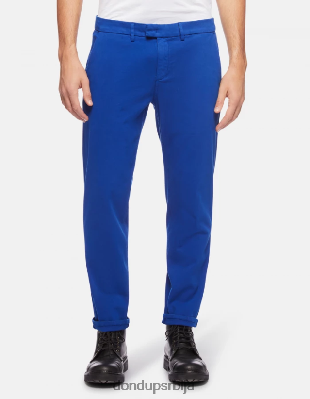 пабло сатенске панталоне регуларног кроја мушкарци 662008742 краљевско плаво DONDUP Одећа пабло сатенске панталоне регуларног кроја мушкарци 662008742 краљевско плаво DONDUP Одећа
