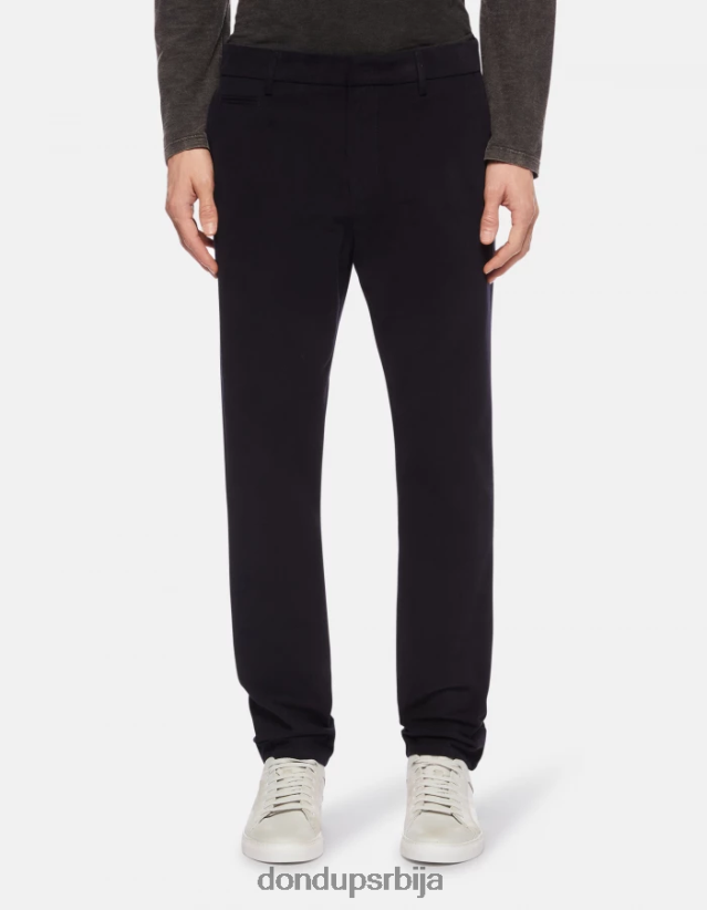 Јое памучне панталоне у облику шаргарепе мушкарци 662008699 Морнарско плаво DONDUP Одећа