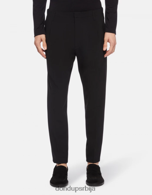 вунене панталоне бен шаргарепе мушкарци 662008706 црн DONDUP Одећа