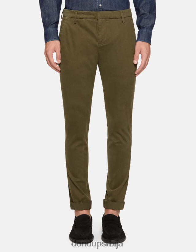 гауберт памучне панталоне слим фит мушкарци 662008683 Војничко зелена DONDUP Одећа гауберт памучне панталоне слим фит мушкарци 662008683 Војничко зелена DONDUP Одећа