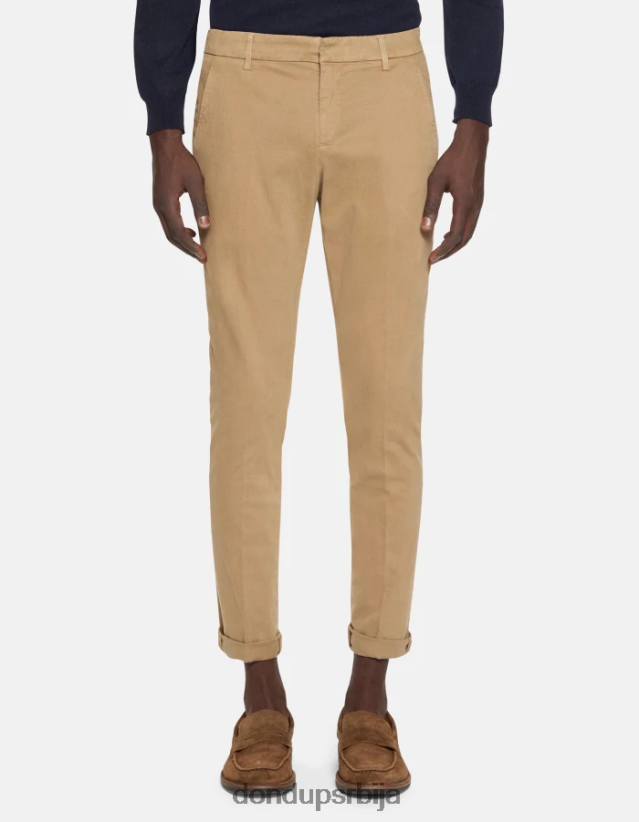 гауберт памучне панталоне слим фит мушкарци 662008687 песак DONDUP Одећа гауберт памучне панталоне слим фит мушкарци 662008687 песак DONDUP Одећа