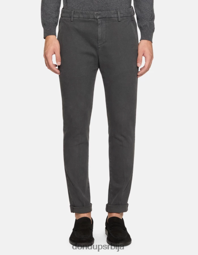 гауберт памучне панталоне слим фит мушкарци 662008709 фумо DONDUP Одећа гауберт памучне панталоне слим фит мушкарци 662008709 фумо DONDUP Одећа