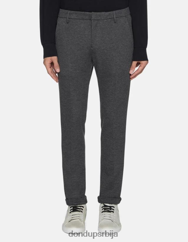 гауберт слим-фит панталоне од дреса мушкарци 662008733 средње сива DONDUP Одећа