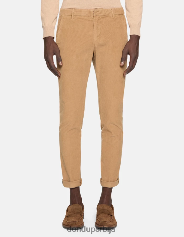 гауберт уске панталоне од сомота мушкарци 662008763 песак DONDUP Одећа