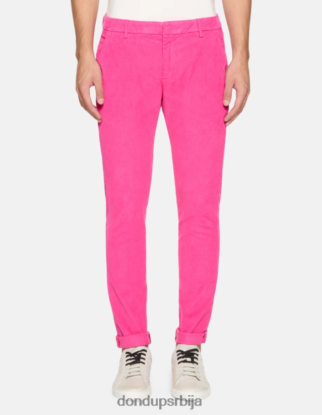 гауберт уске панталоне од сомота мушкарци 662008764 орхидеја DONDUP Одећа