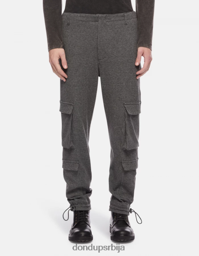 карго панталоне кен Јерсеи мушкарци 662008693 црн DONDUP Одећа